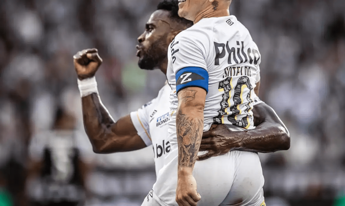 Botafogo leva gol do Santos nos acréscimos, fica no empate e chega